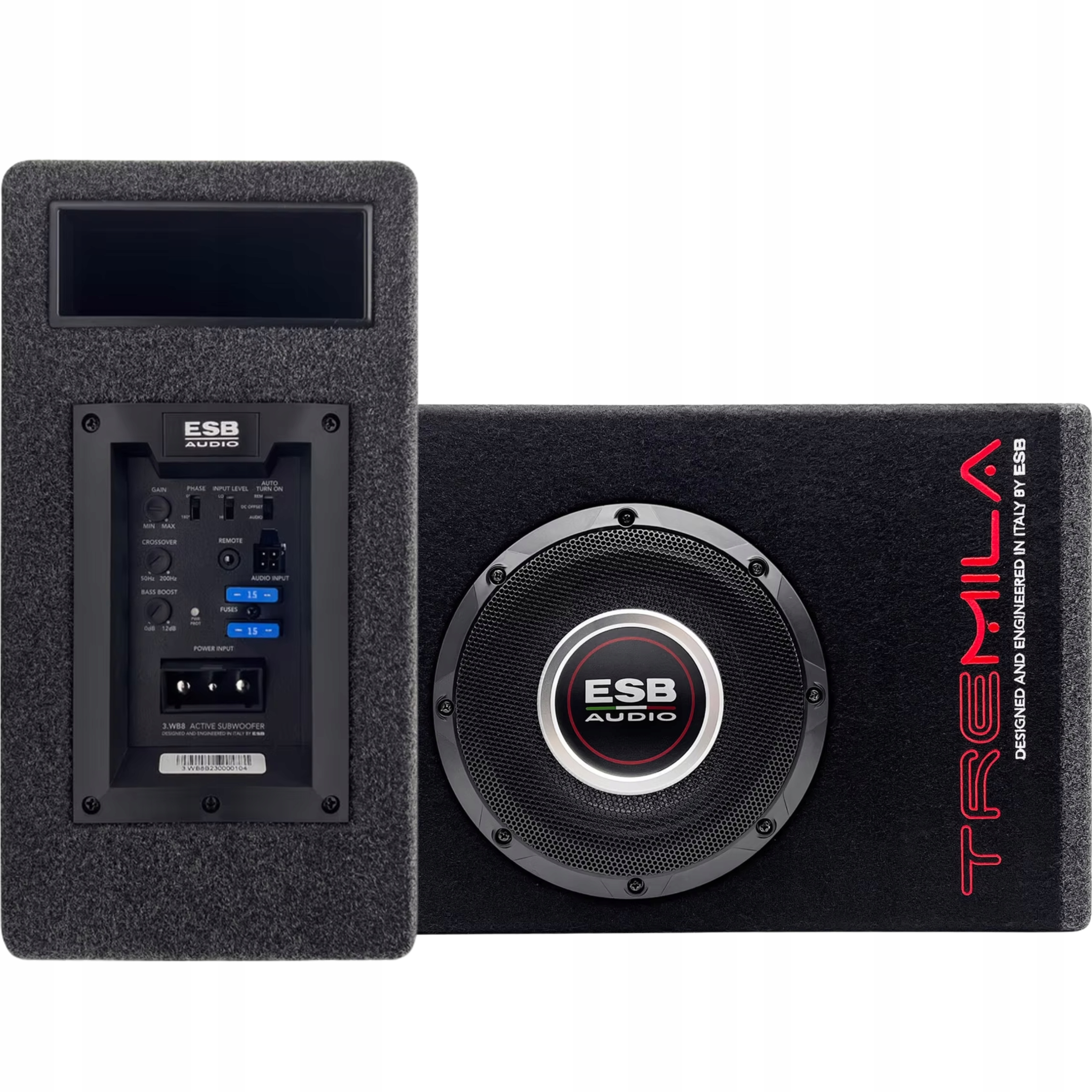 Subwoofer Aktívny automobilový box Esb Audio 3.WB8 300W Rms