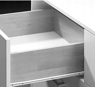 Szafa Przesuwna IDEA 200 LUSTRO PÓŁKI SZUFLADY garderoba PRO+ Liczba szuflad 3