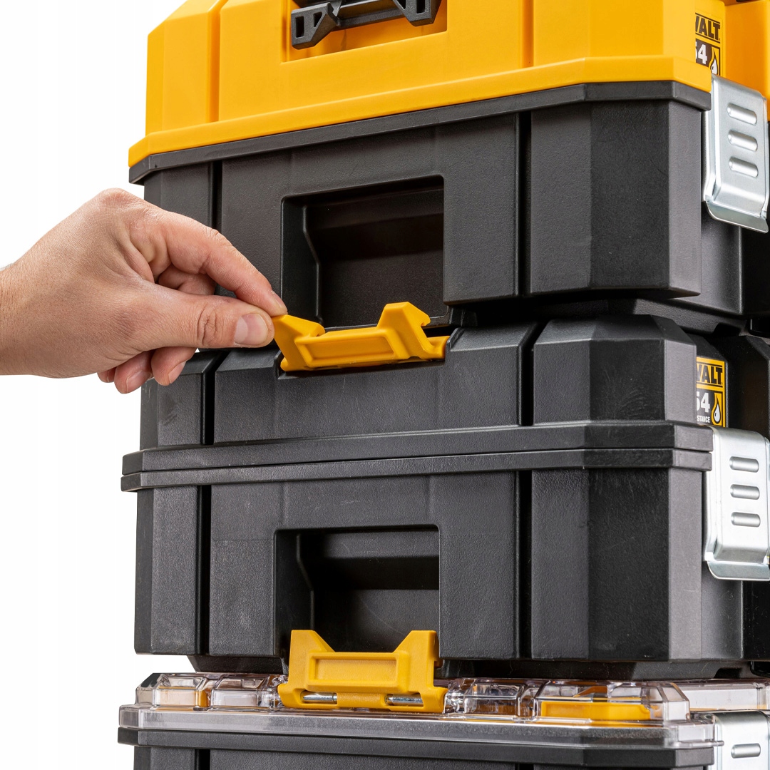 Mobilny zestaw skrzyń 3w1 TSTAK VI, TSTAK II, + moduł DeWALT DWST83517-1 Waga produktu z opakowaniem jednostkowym 0.3 kg