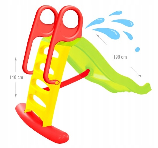 115574 MEGA ZJEŻDŻALNIA XXL OGRODOWA 2 m ŚLIZGAWKA WODA OGROMNA Mochtoys Rodzaj wolnostojąca