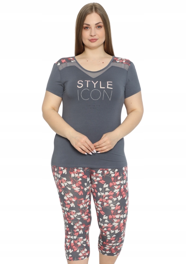 

Piżama Damska Vienetta wiskoza +Size 5XL krótki