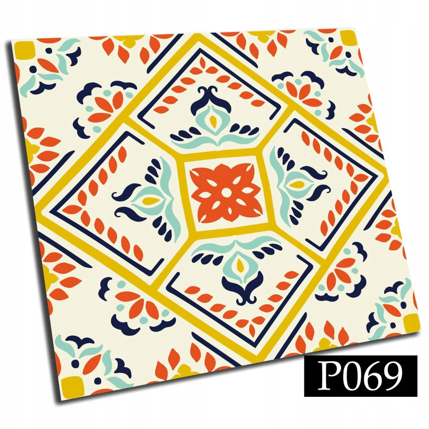 Samoprzylepne kafelki PCV 25cm Mandela Wzór