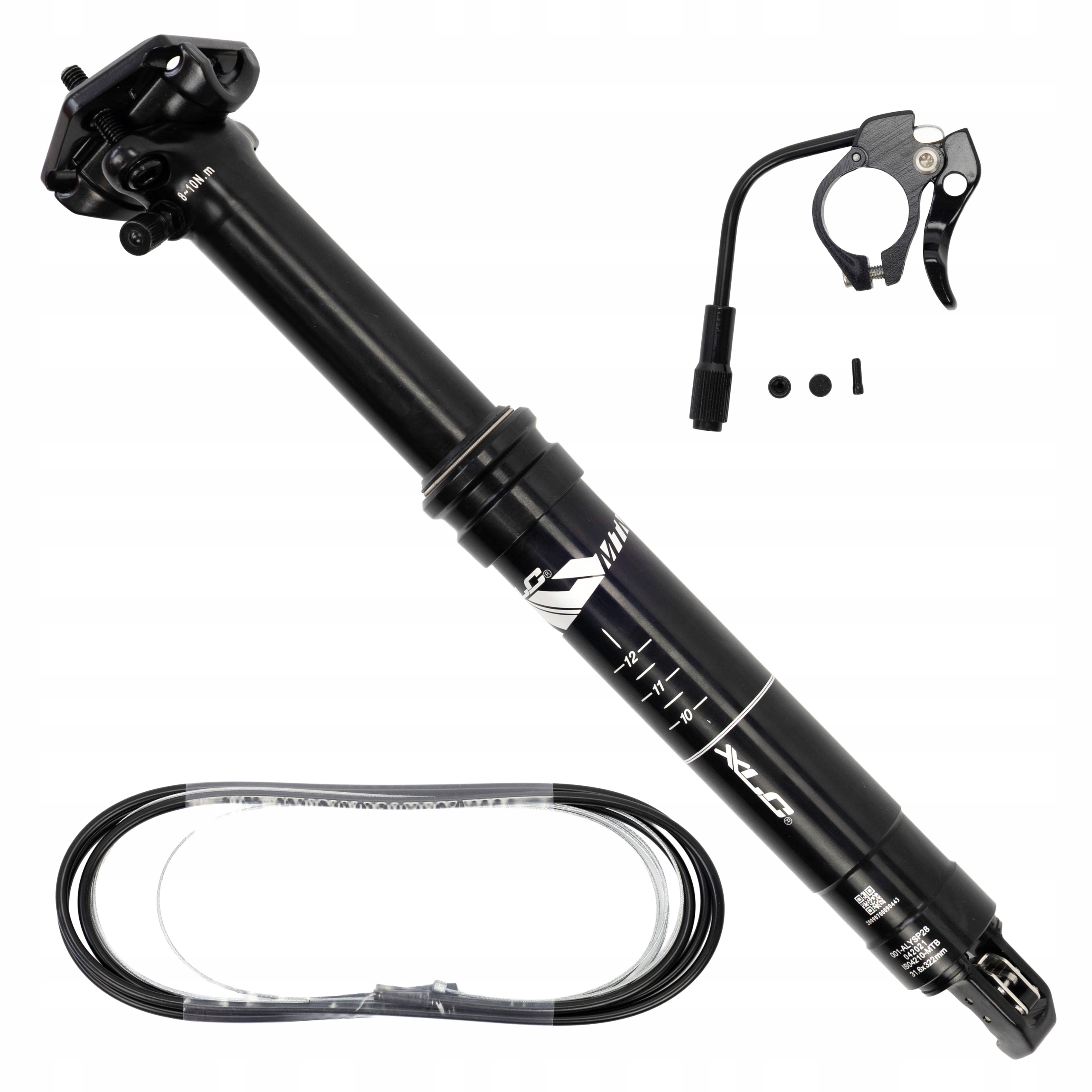 Egulovaná podpěra sedla dropper XLC 31,6 vnitřní vedení