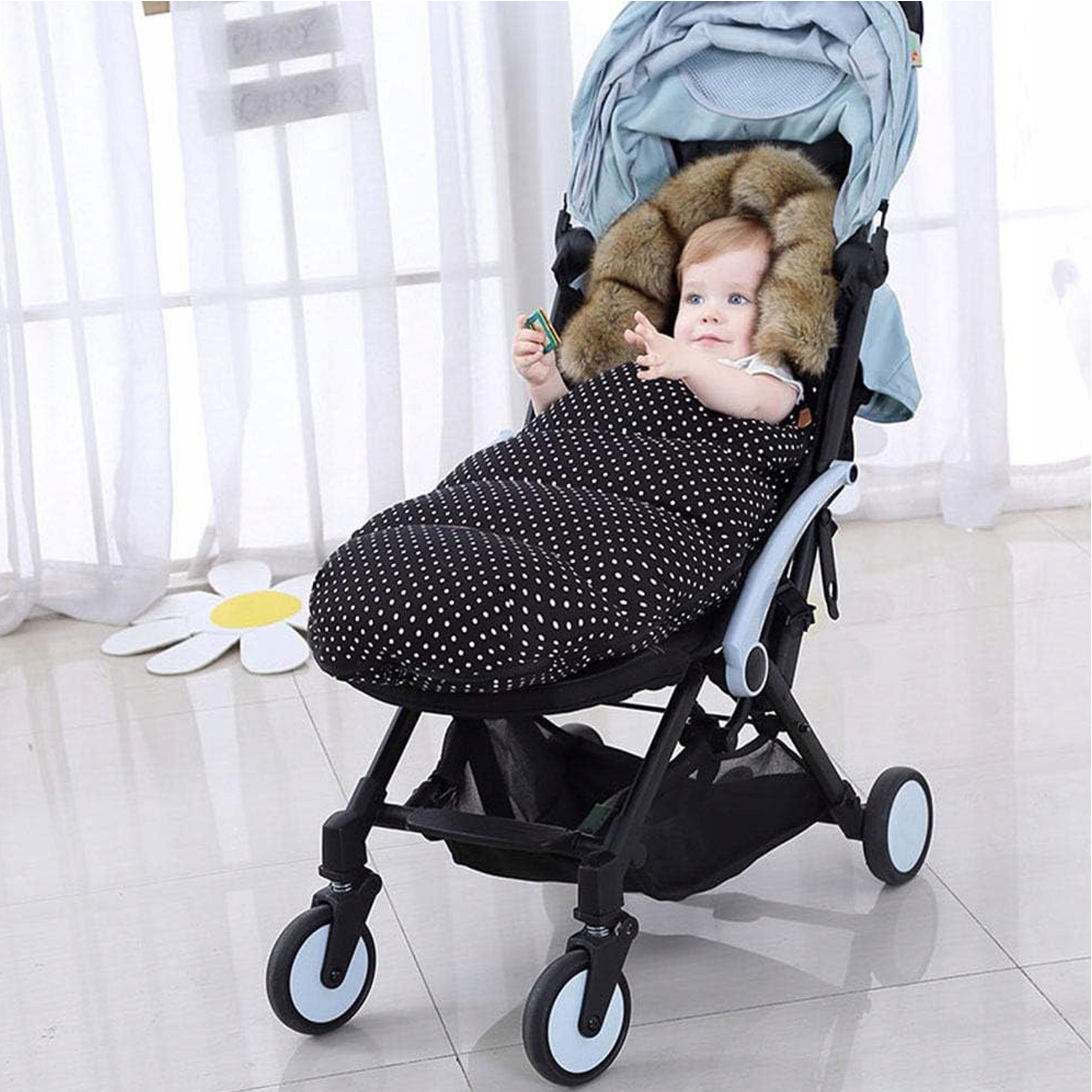 ŚPIWOREK PREMIUM DO WÓZKA GONDOLI SANEK CIEPŁY Z FUTERKIEM ŚPIWÓR OCIEPLANY Kod producenta RC-K-311