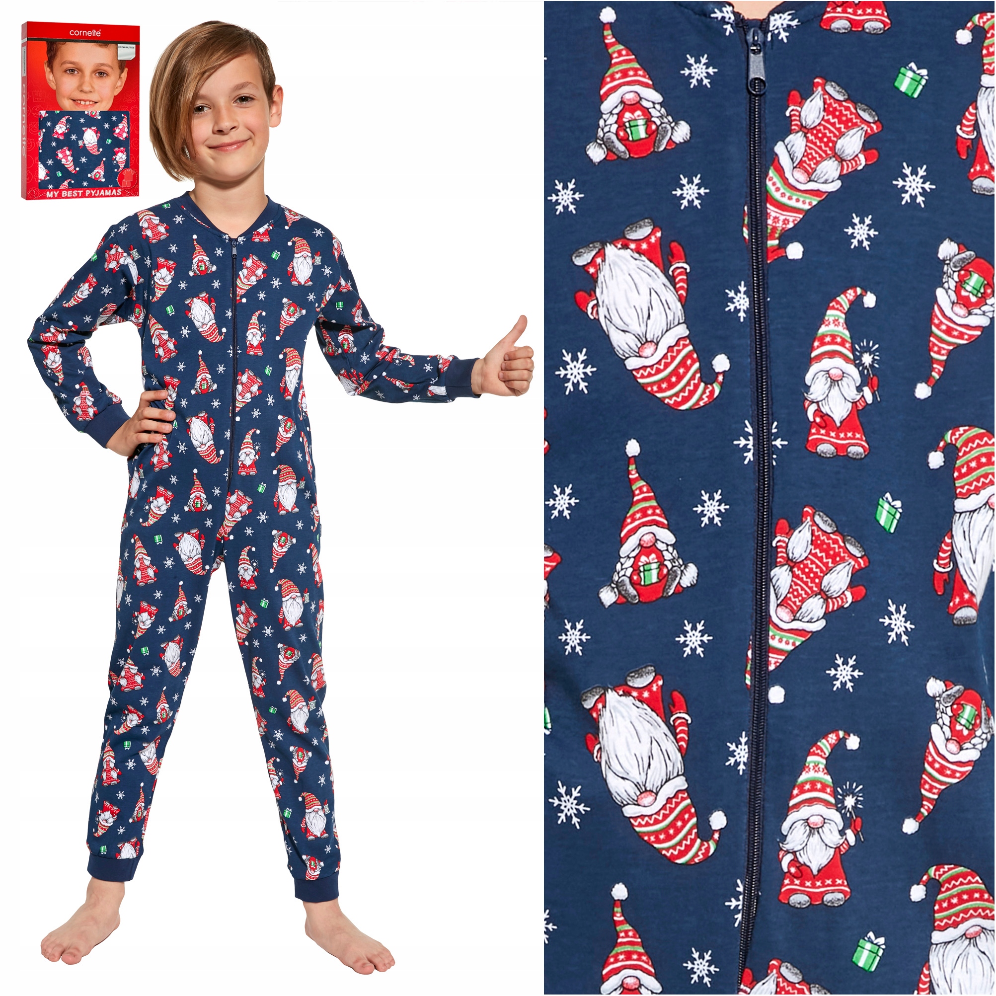 

Piżama kombinezon dzieci Cornette Gnomes 98 104
