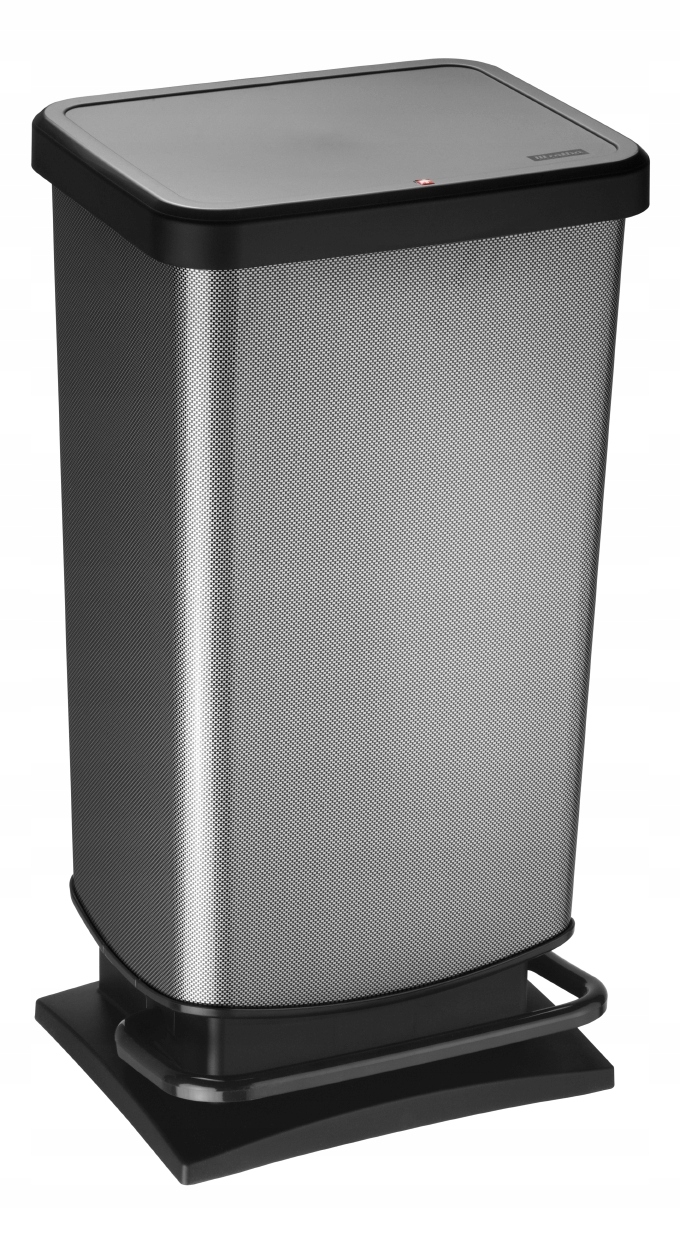 Levně Odpadkový koš Rotho Paso 40 l karbon metalíza