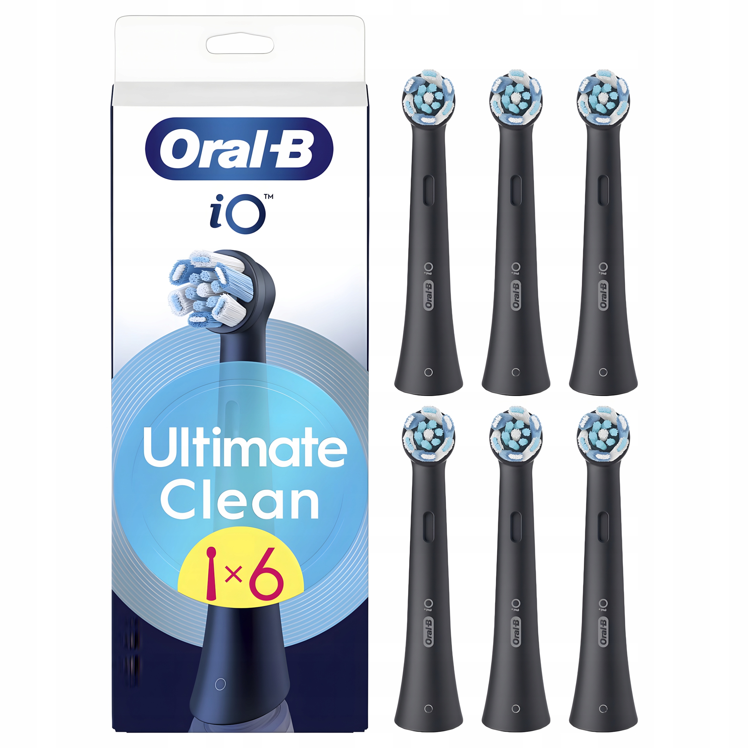 Końcówki do Szczoteczki Magnetycznej Oral-B iO Ultimate Clean Black (6-pak)