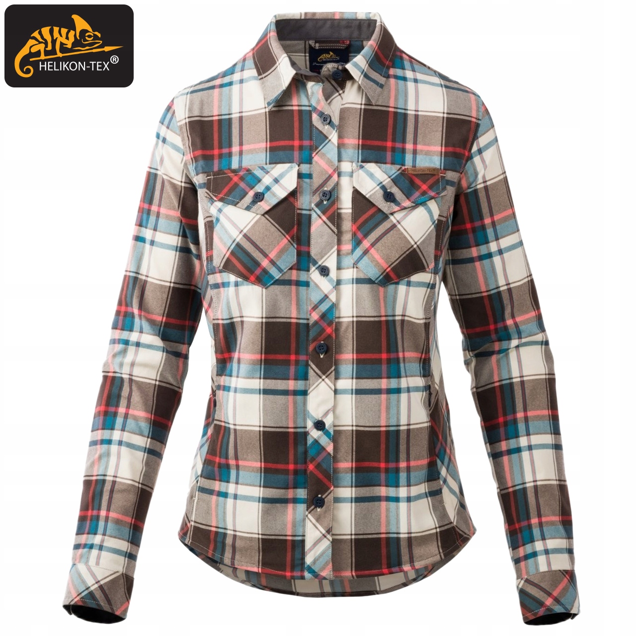 KOSZULA W KRATĘ DAMSKA MARIGOLD HELIKON PRZEWIEWNA Coral Crimson Kod producenta KO-MWS-NS-PH-B02