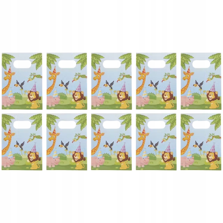 Torebki Worki Papierowe na Cukierki Słodycze Upominki do Rozdawania 10sztu