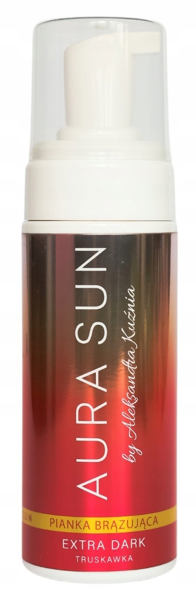 Aura Sun Bronzující pěna s vůní jahody Extra Dark 150 ml