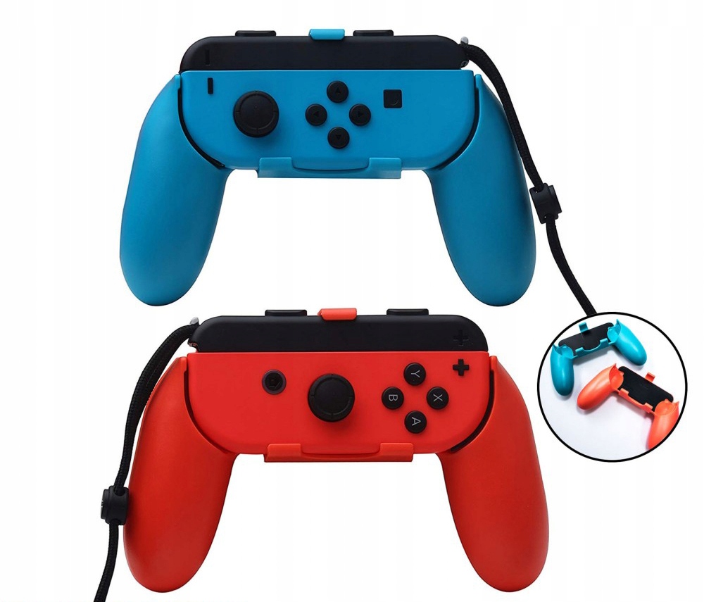 

HandGrip 2x uchwyty na Joy-Cony do Switch Red+Blue