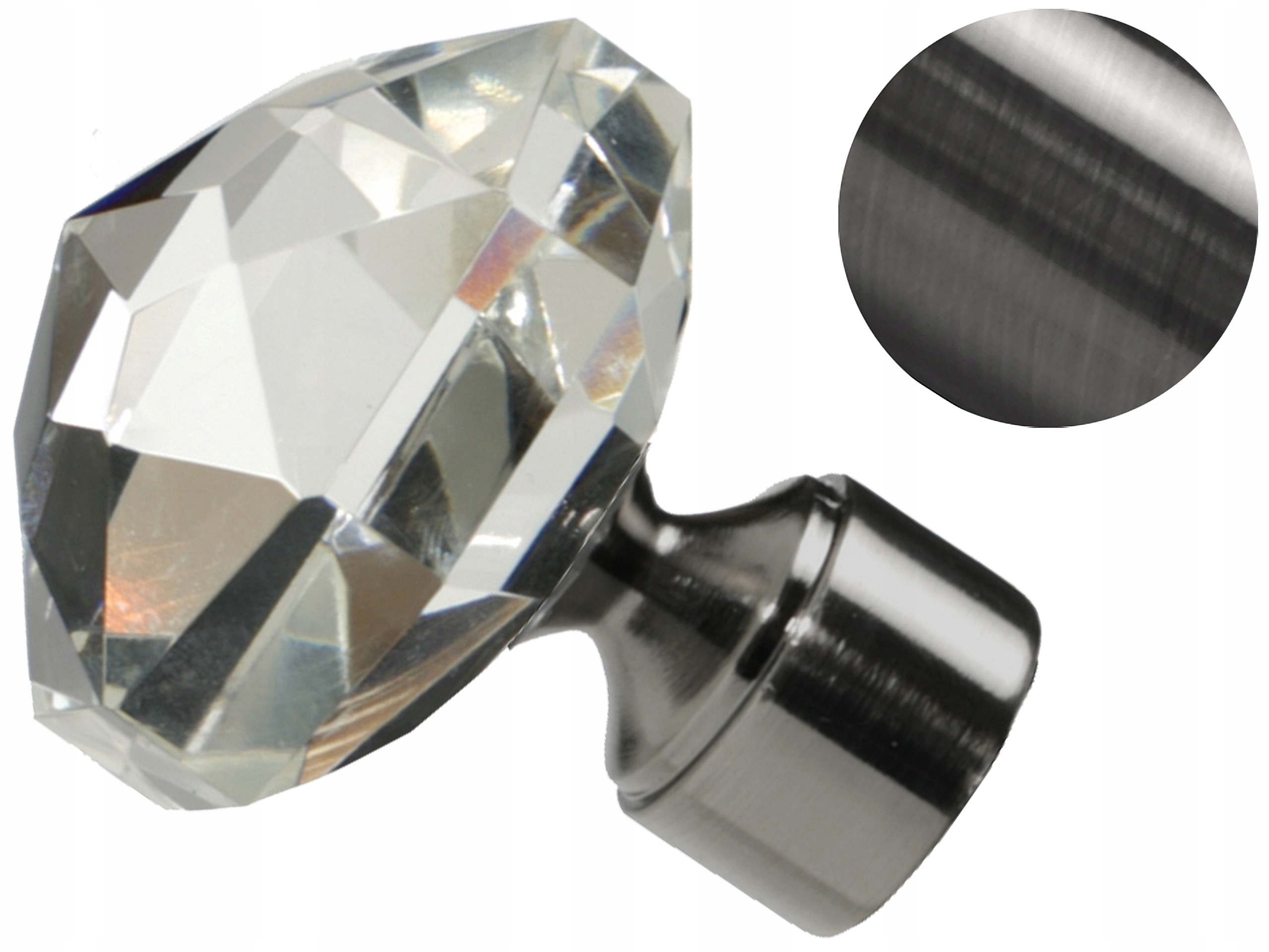 

19 mm Blanca zakończenie do karnisza Antracyt