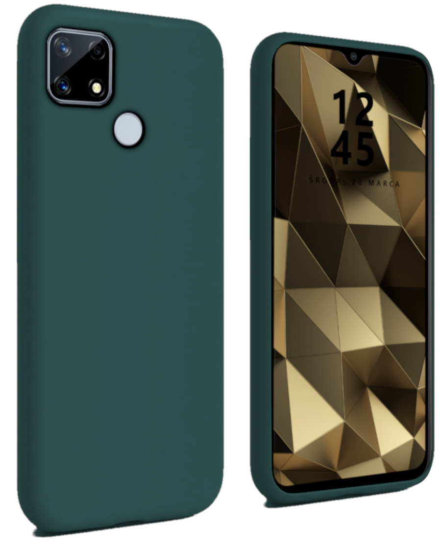 Etui do Realme 7i SILICONE CASE + SZKŁO Marka Inna