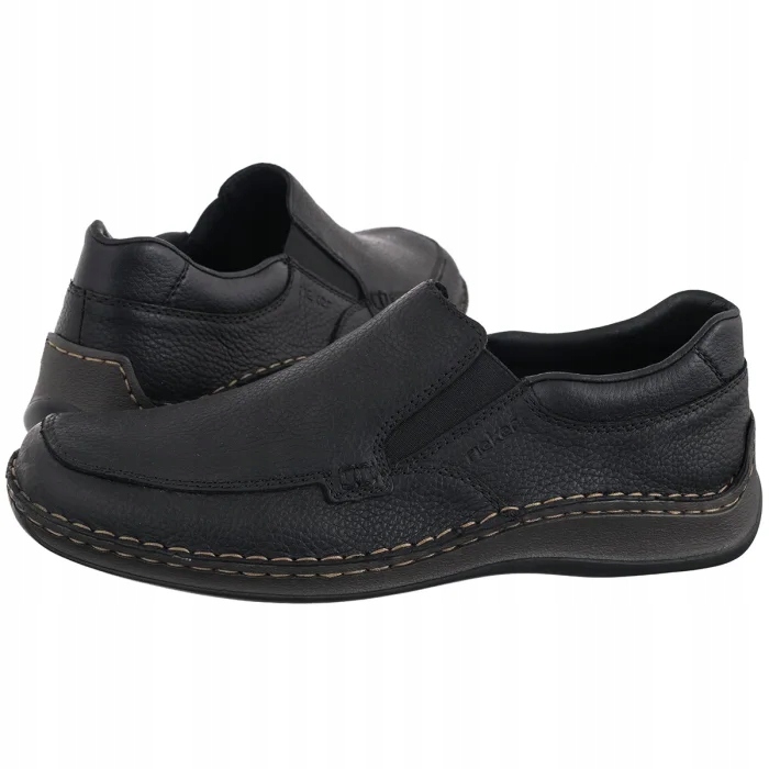 Pánské nazouvací polobotky Mokasíny Rieker černé 05292-00 černé