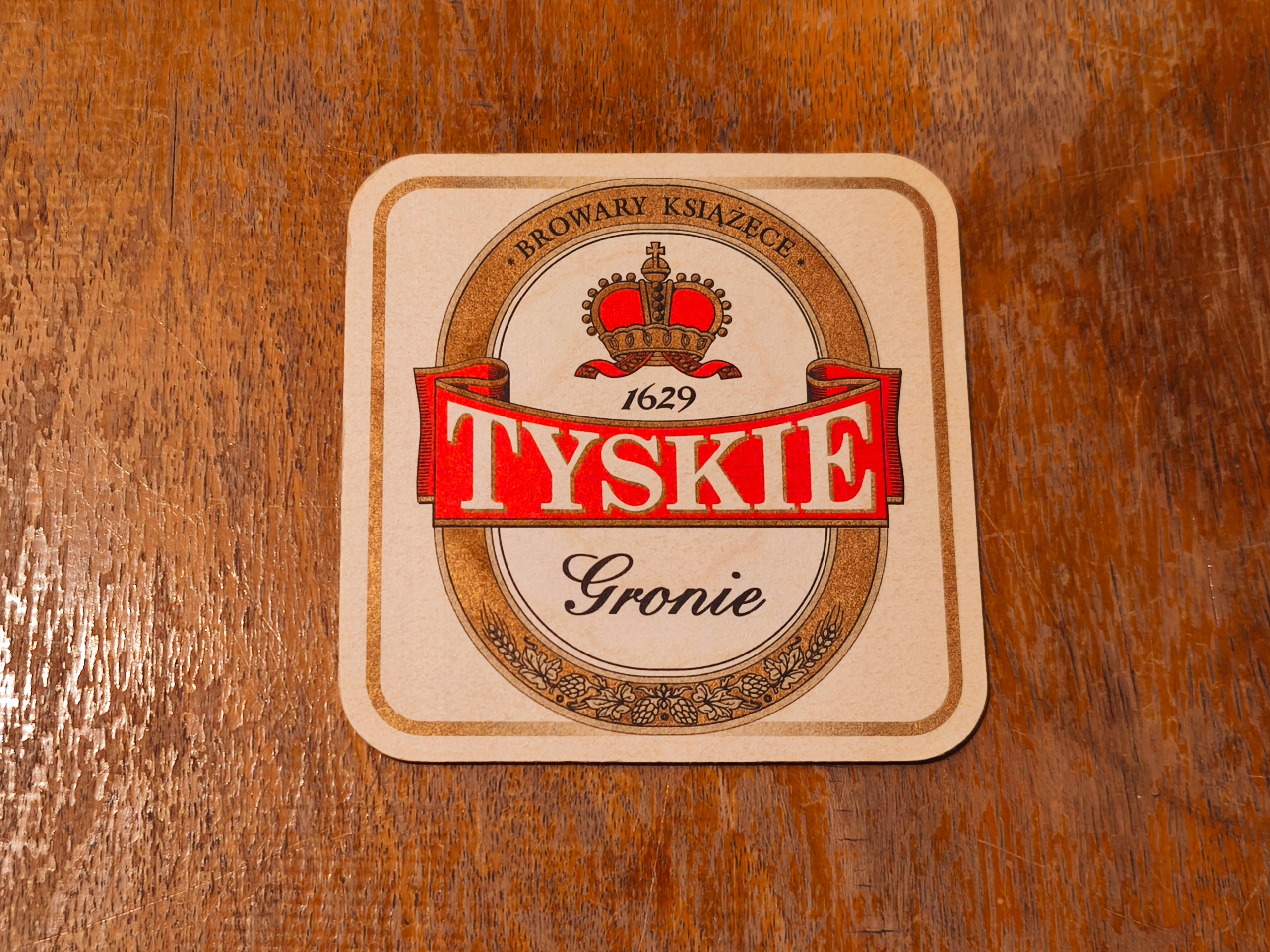 WAFEL PODSTAWKA POD PIWO - TYSKIE GRONIE - GRA W STATKI