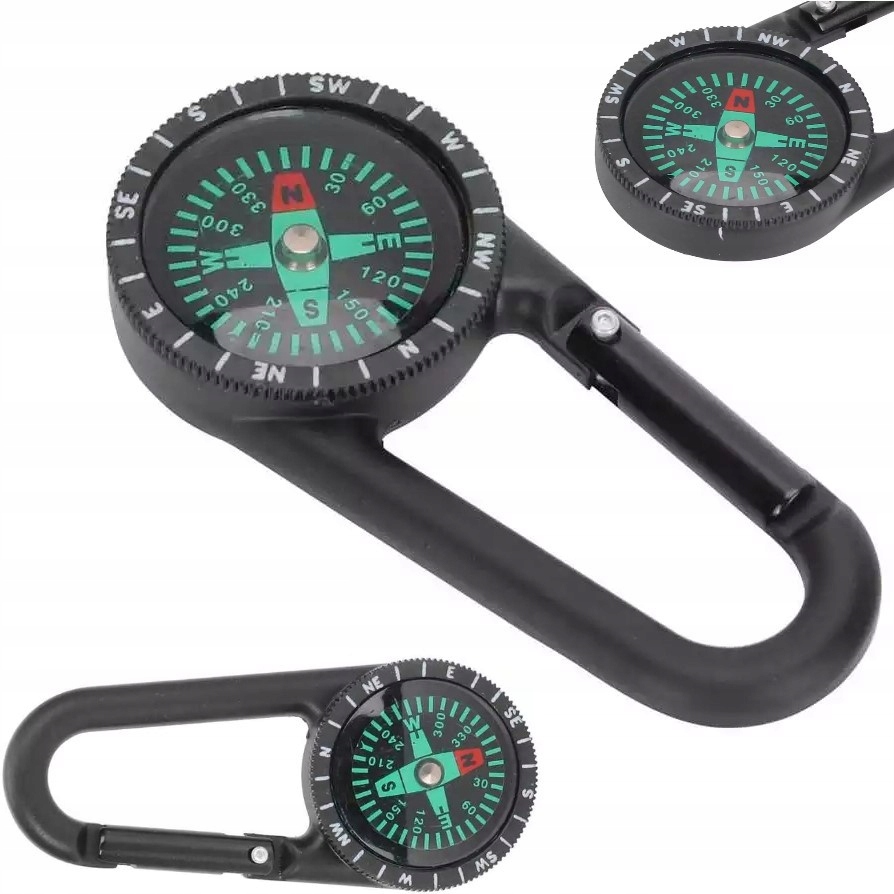 

Dominator Karabińczyk Kompas Survival Brelok Metal