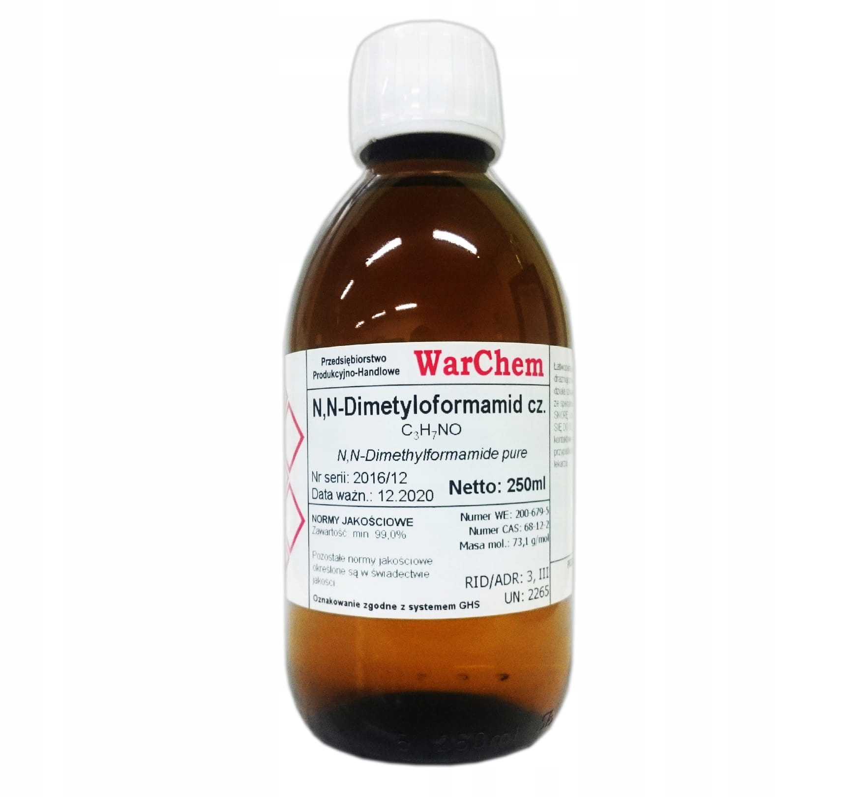 

Dimetyloformamid (dmf) czysty 250ml