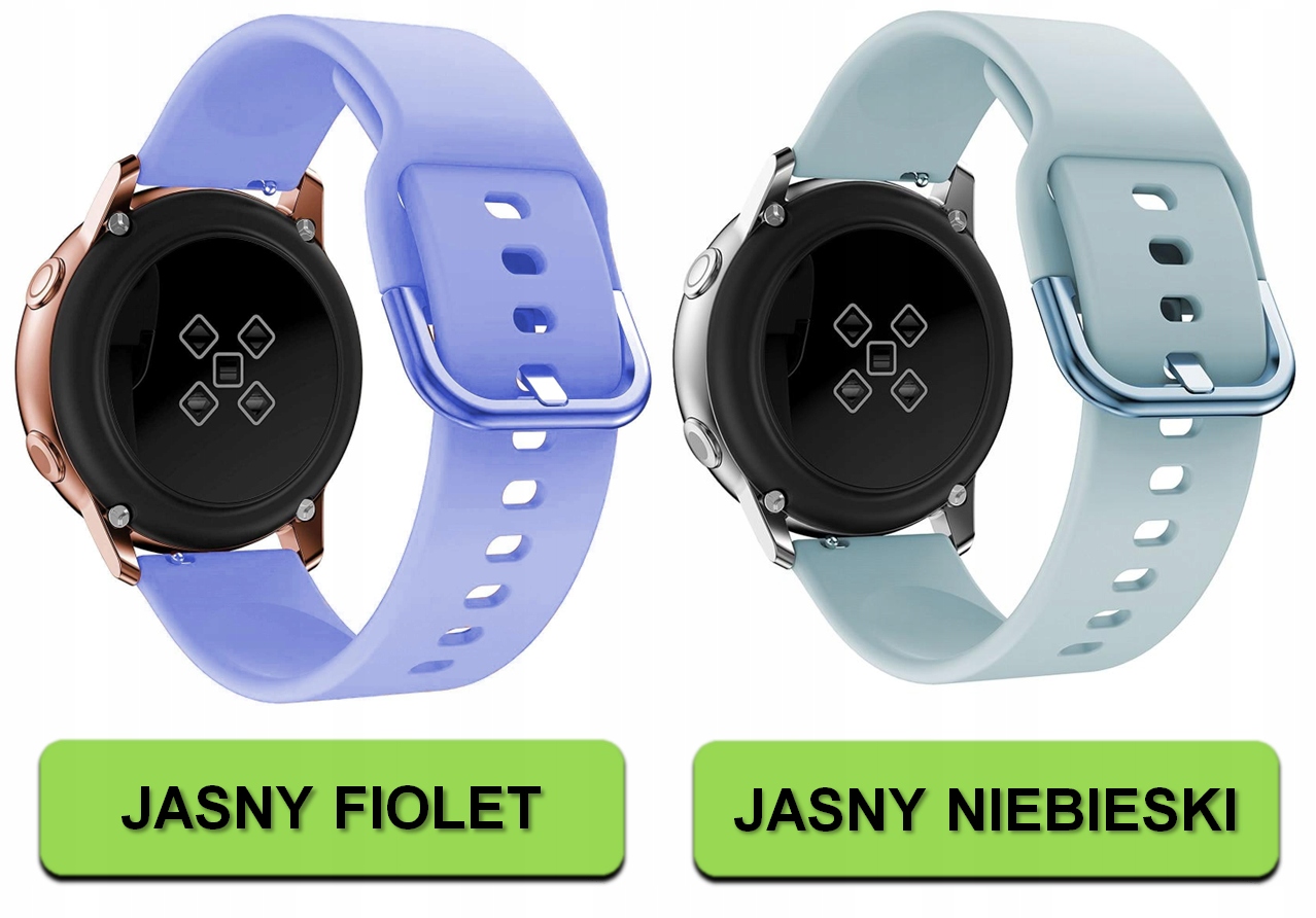 PASEK DO SAMSUNG GALAXY WATCH 4 5 6 40mm/44mm/45mm/46mm/47mm PRO ACTIVE 2 Materiał tworzywo sztuczne