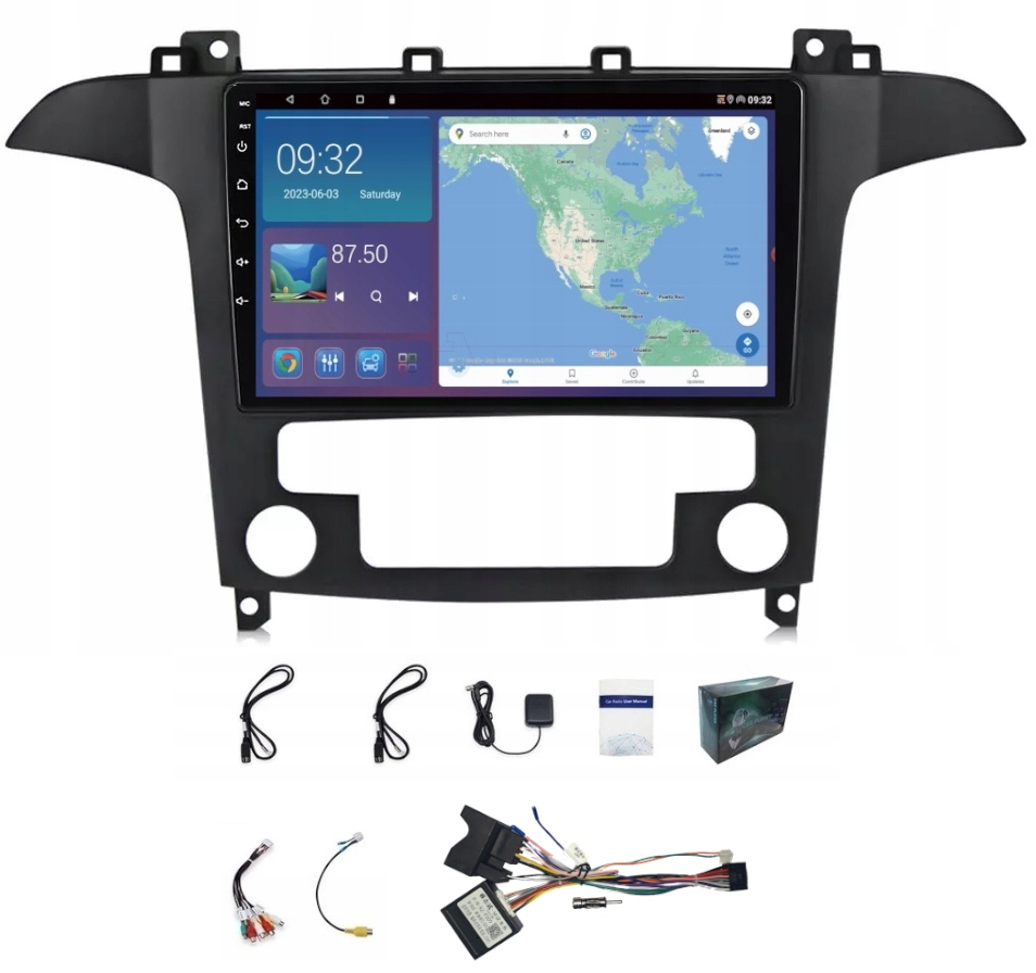 Gps Navigace Ford Smax Galaxy Carplay Android Auto Usb Wifi 4GB 64GB