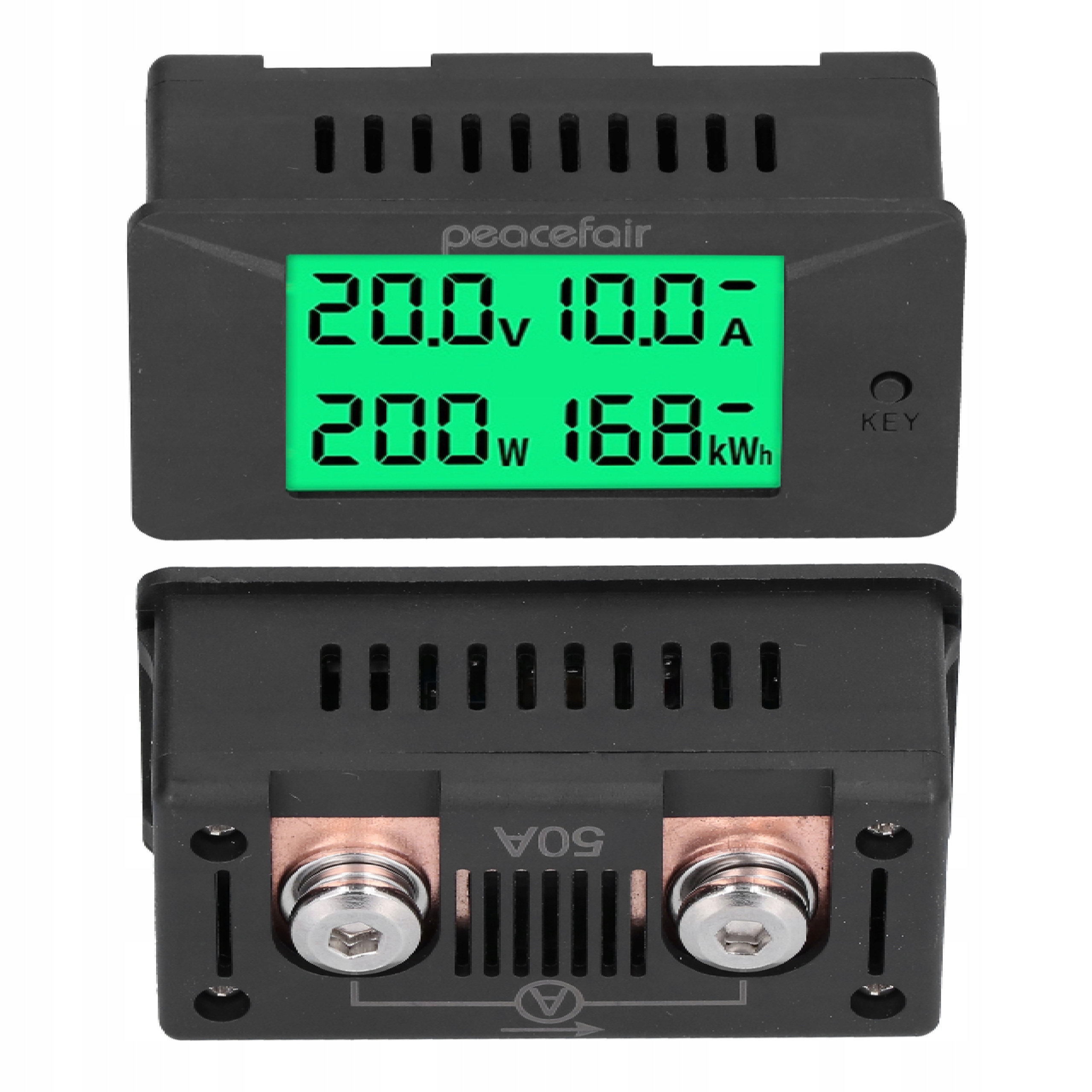 AMPEROMIERZ WOLTOMIERZ PANELOWY 50A 12V NAPIĘCIE PRĄDU ZMIENNEGO AC LCD