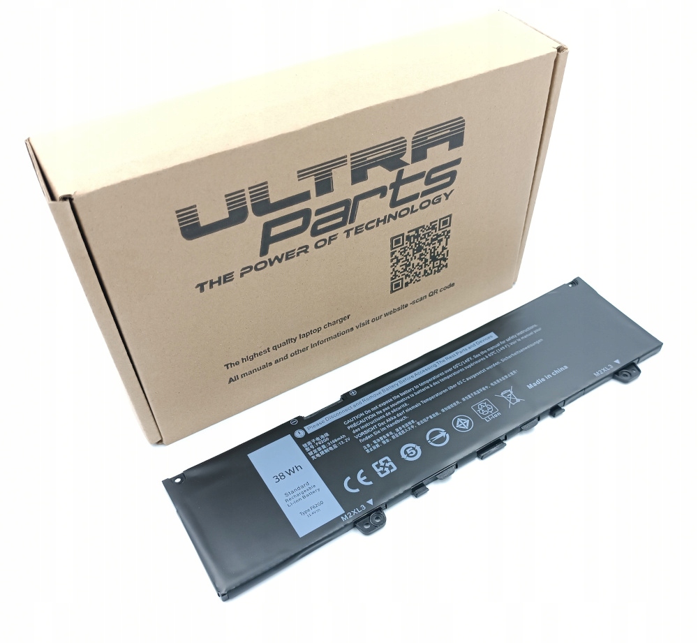 Výkonná Baterie pro Dell F62G0 39DY5 Txwrr 39DY5 RPJC3 039DY5 0RPJC3 38Wh