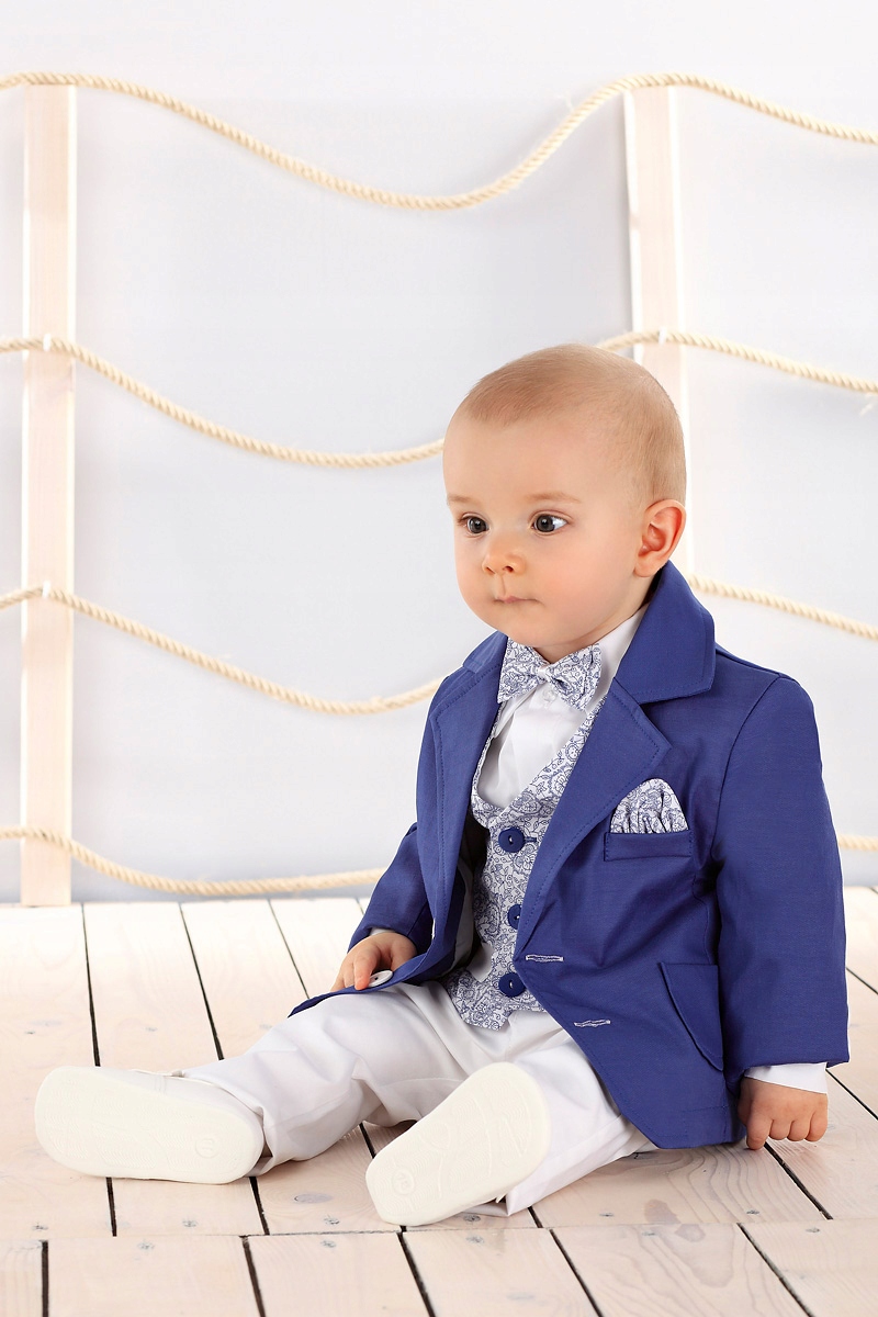 GARNITUR 5cz. MARYNARKA SPODNIE KAMIZELKA KOSZULA MUCHA r.152 A23A Kod producenta POL0011