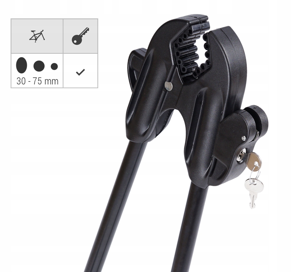 3x UCHWYT ROWEROWY BAGAZNIK DACHOWY NA ROWER DACH Color silver