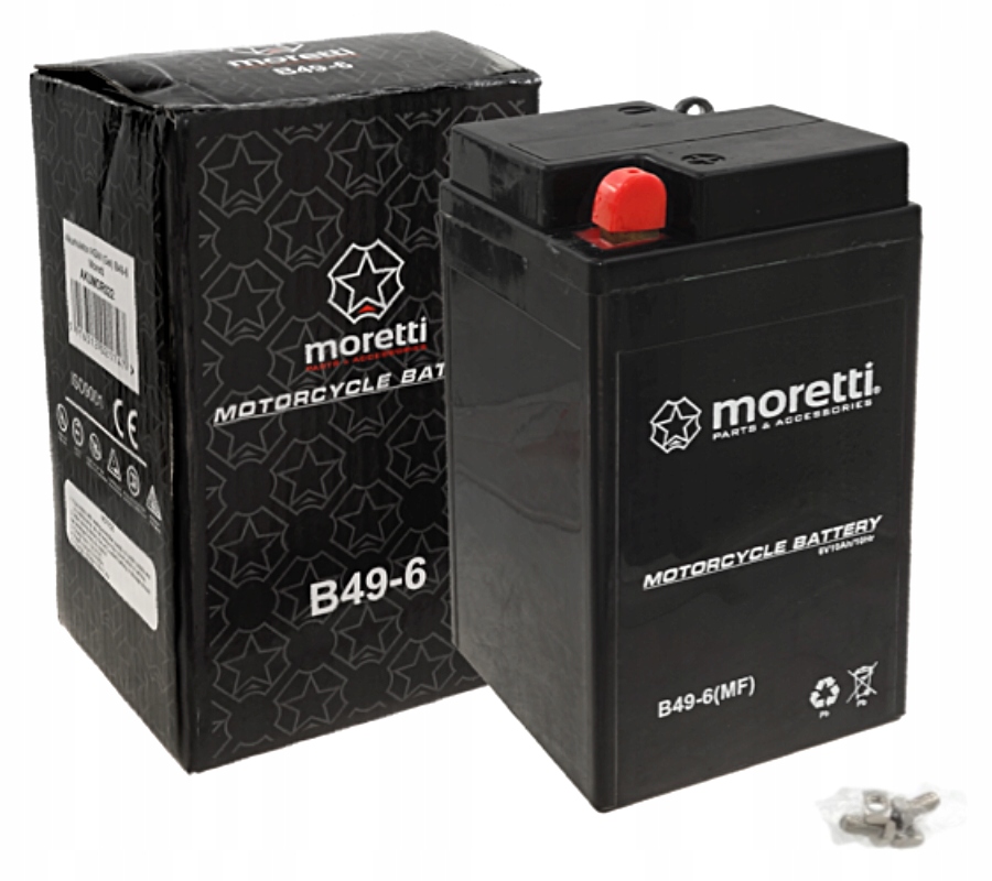 Akumulator B49-6 Moretti Żelowy Agm 6V 10Ah