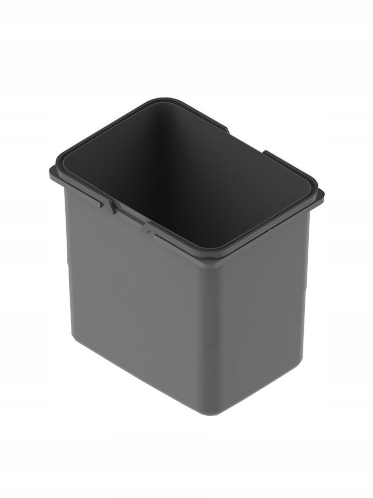 Wiadro śmieci odpady REJS 15l z uchwytami grafit