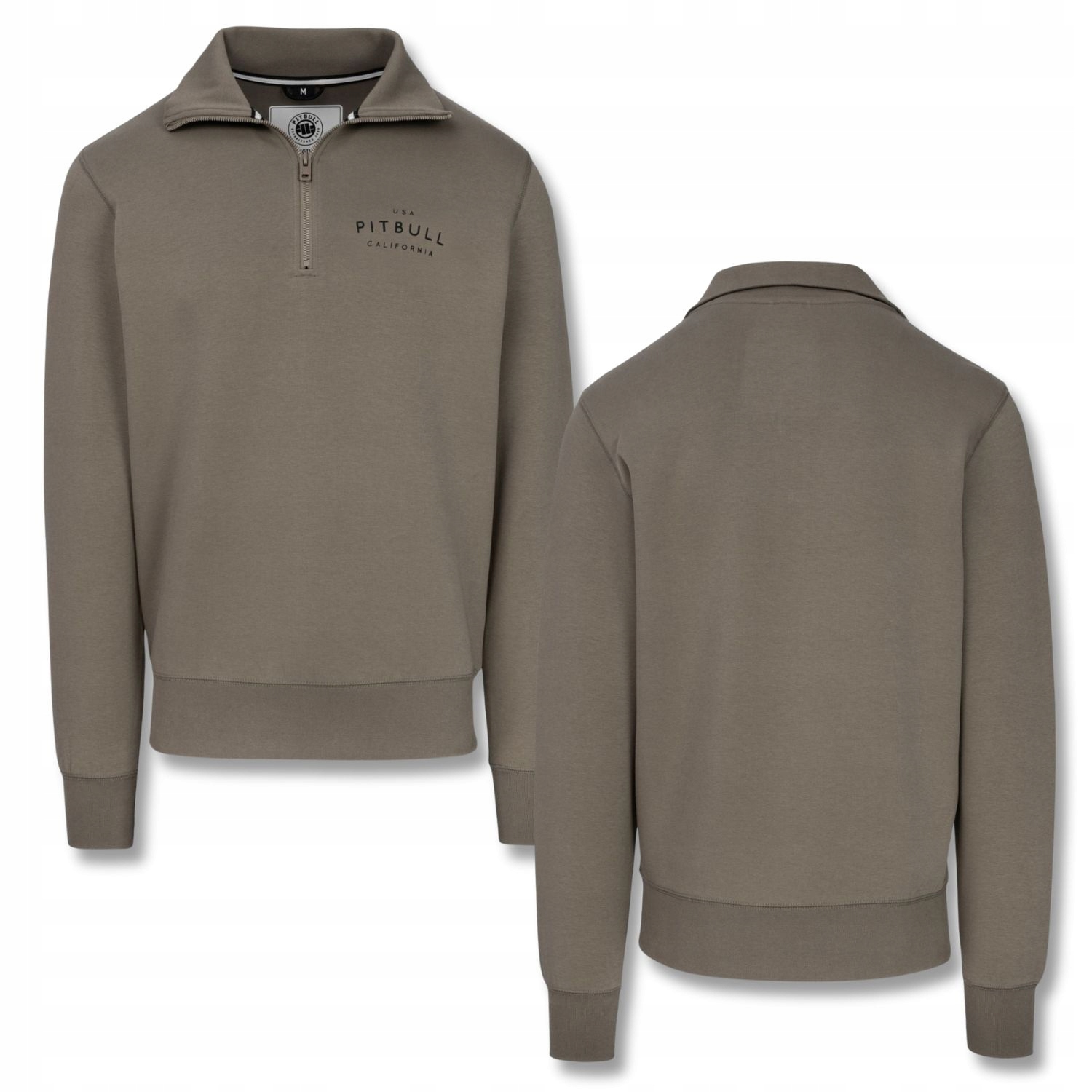Pánská Mikina na Zip Pitbull Sampson Half Zip Pohodlná Lehká Mírně Elastická