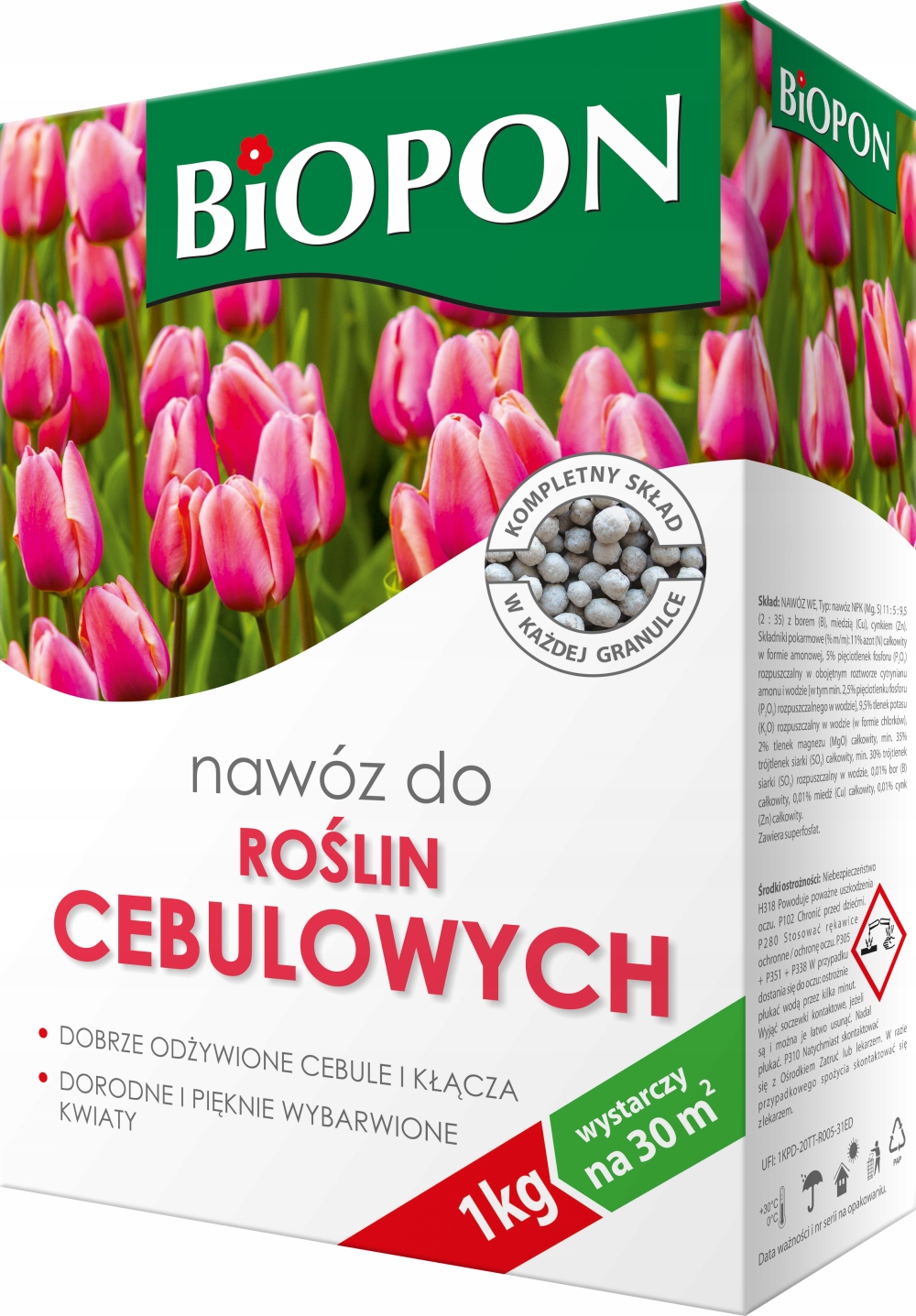 BIOPON NAWÓZ DO ROŚLIN CEBULOWYCH WIELOSKŁADNIKOWY GRANULOWANY 1KG