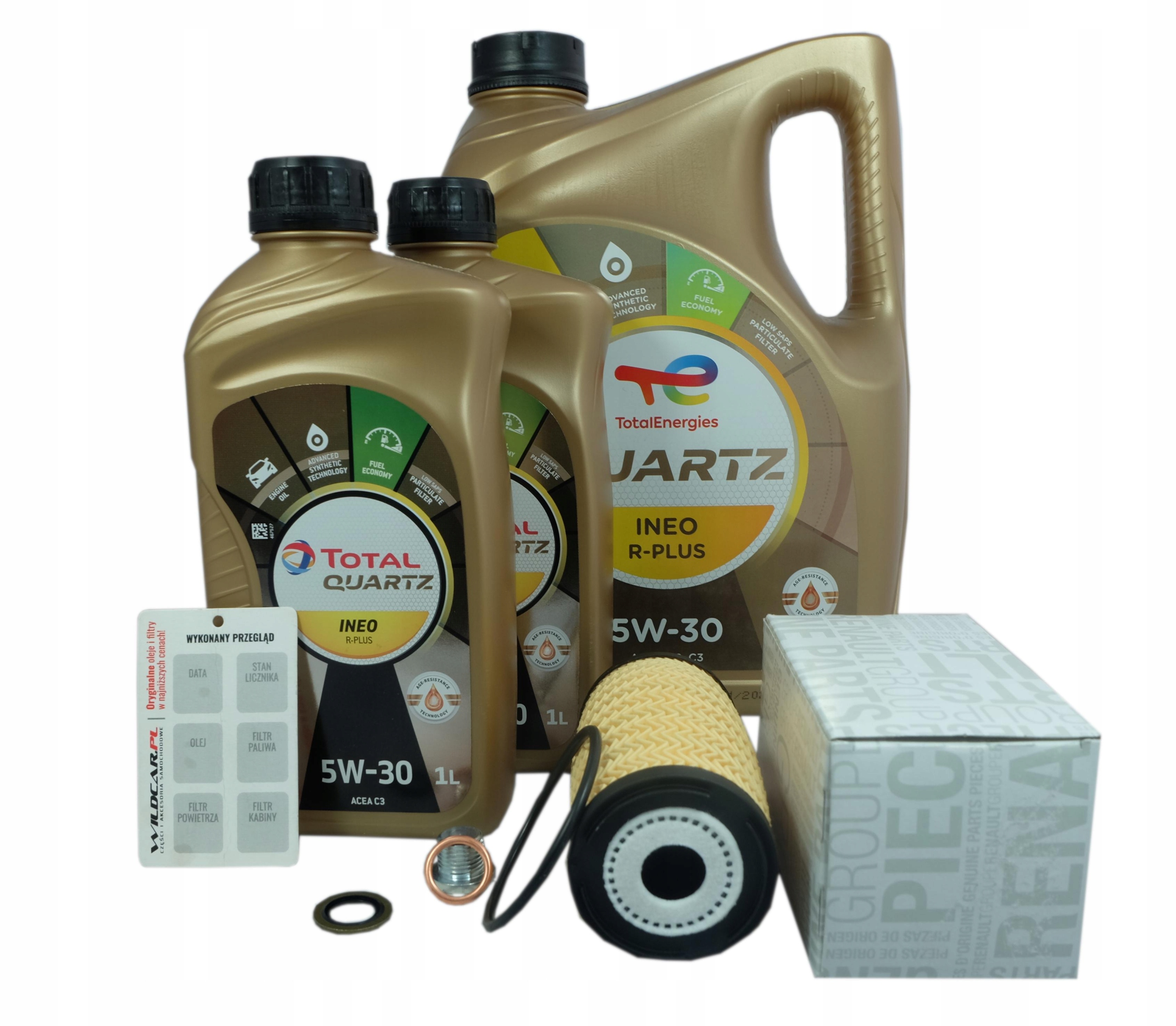 Filtr +olej 5W30 Total Mercedes Vito 2.2 dCi 2019-