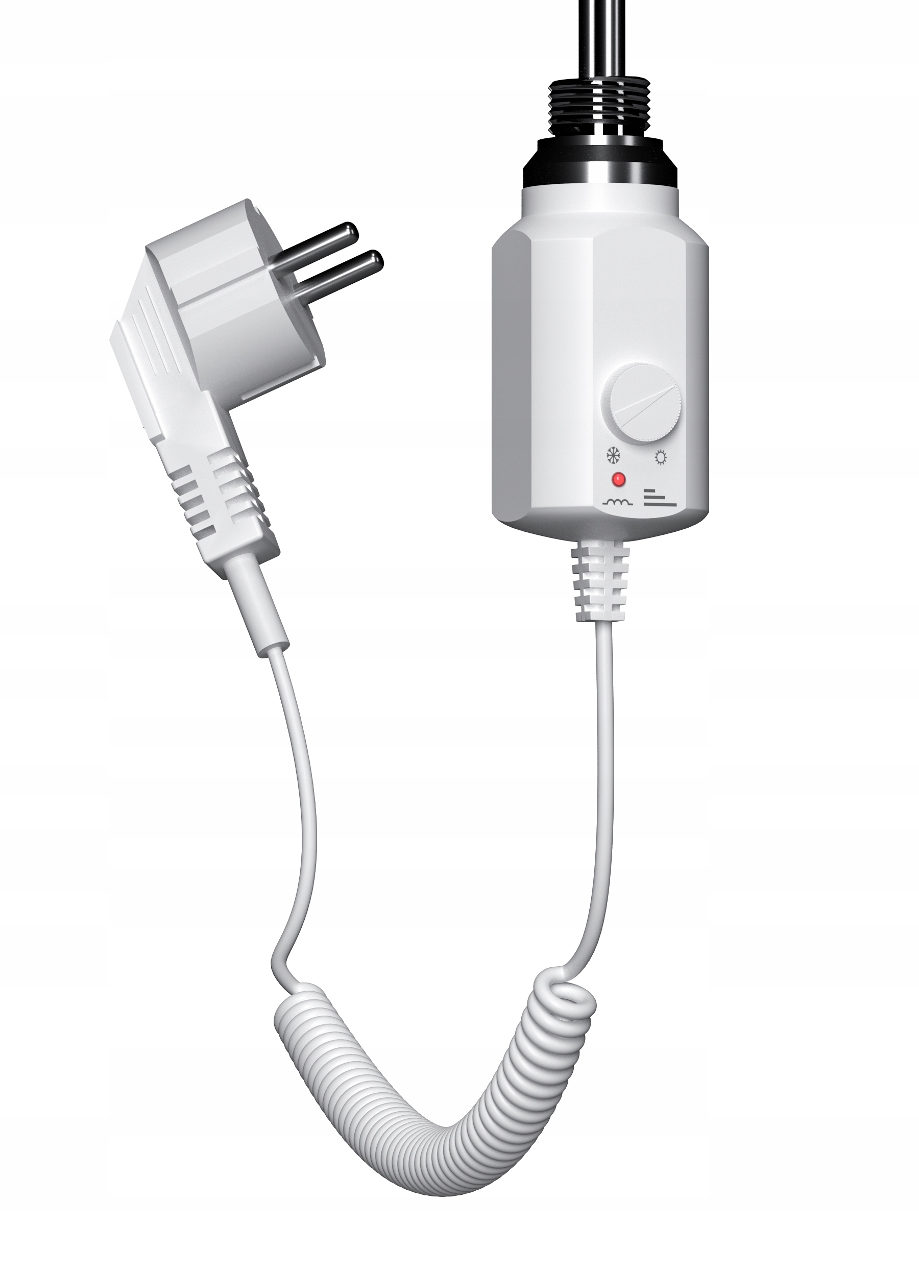 Elektrický ohrievač do radiátora 600 wattov biely