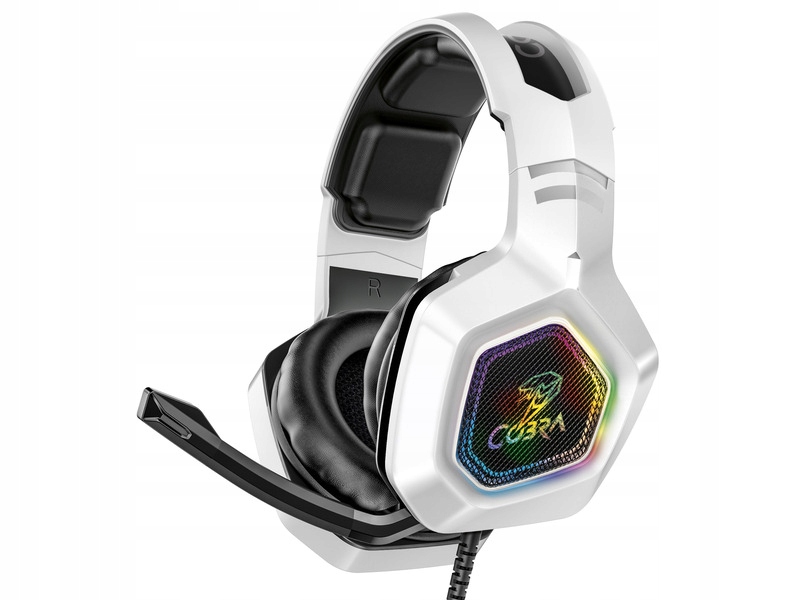 

Słuchawki Cobra CR600 Rgb Biały