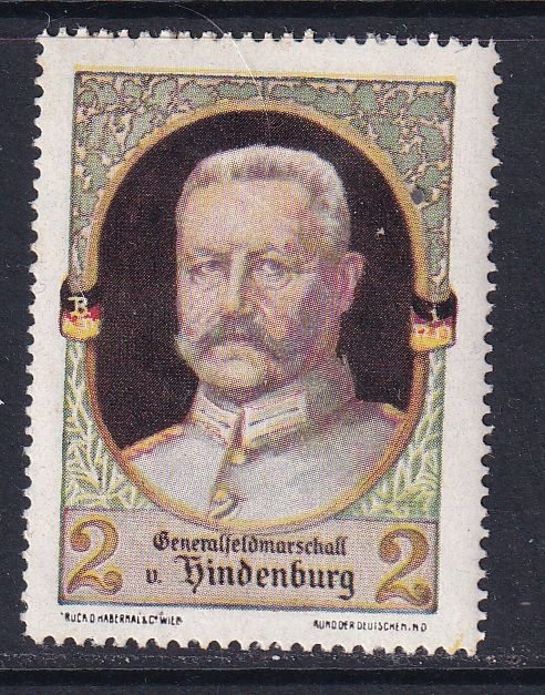 Hindenburg, Prusy , reklamowe, dobroczynne, /DF/