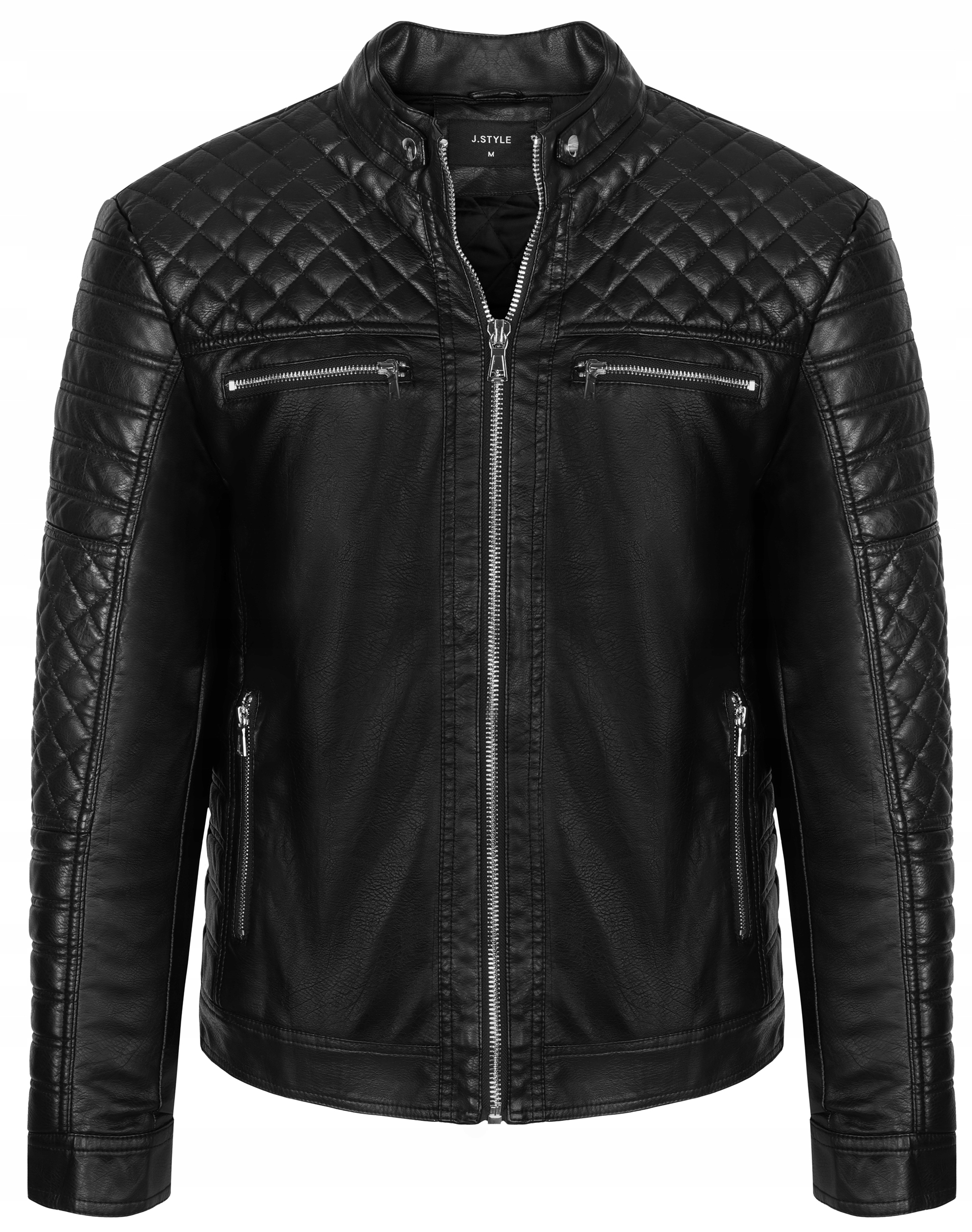 

Kurtka Skórzana Męska Skóra Czarna No4 M/L