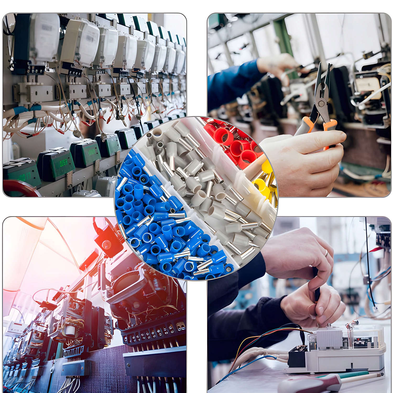 MOCNA Zaciskarka Praska do KONEKTORÓW Końcówek Kabli PRZEWODÓW 1300 Tulejek Marka Renew Force