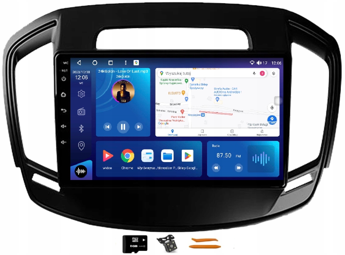 Rádio Android Navigácia VQ230 Qled Carplay Lte Gps Opel Insignia A Fl 13-17