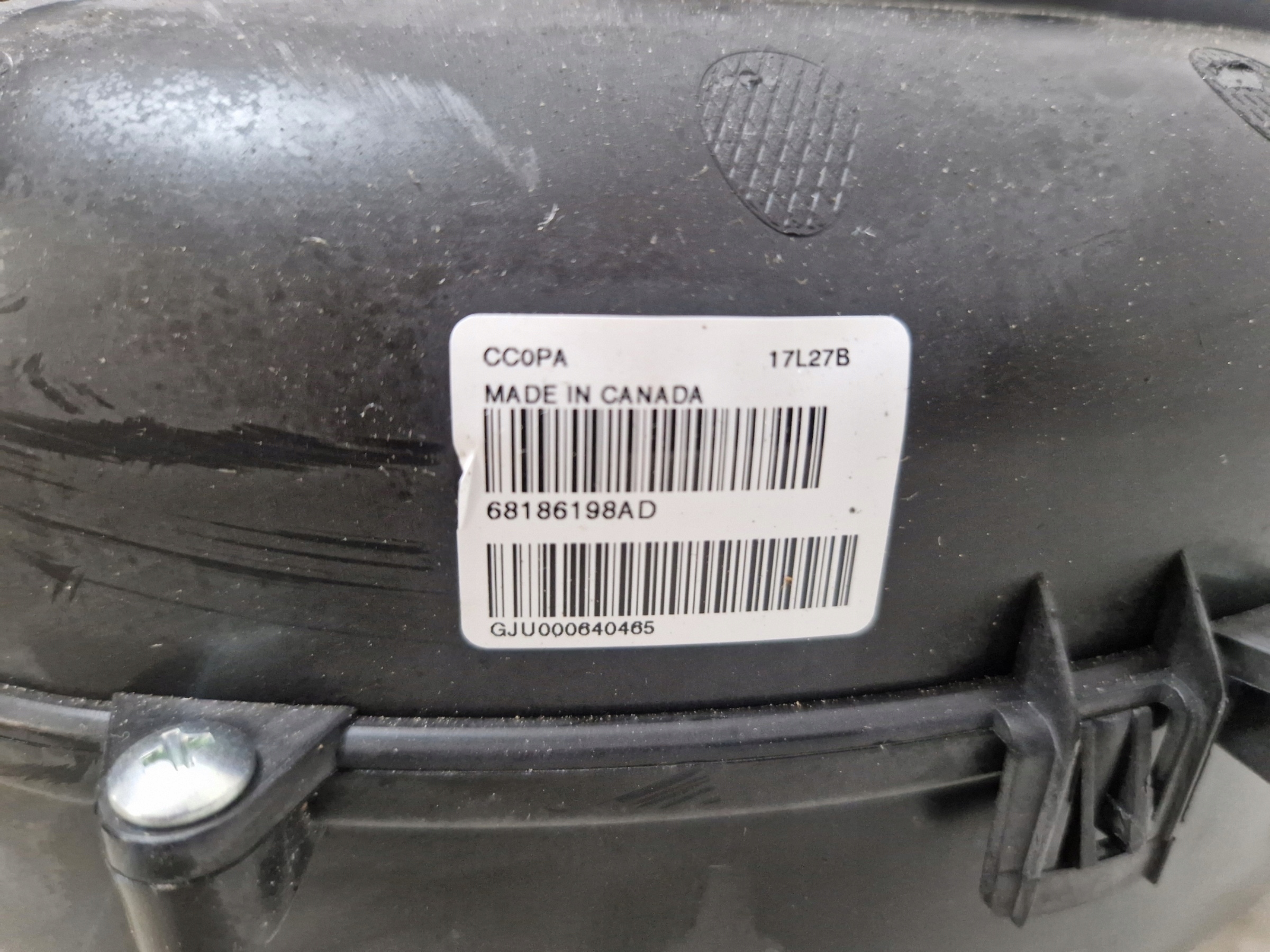 DODGE DURANGO 2021- heizgebläse heck hinten 68186198AD