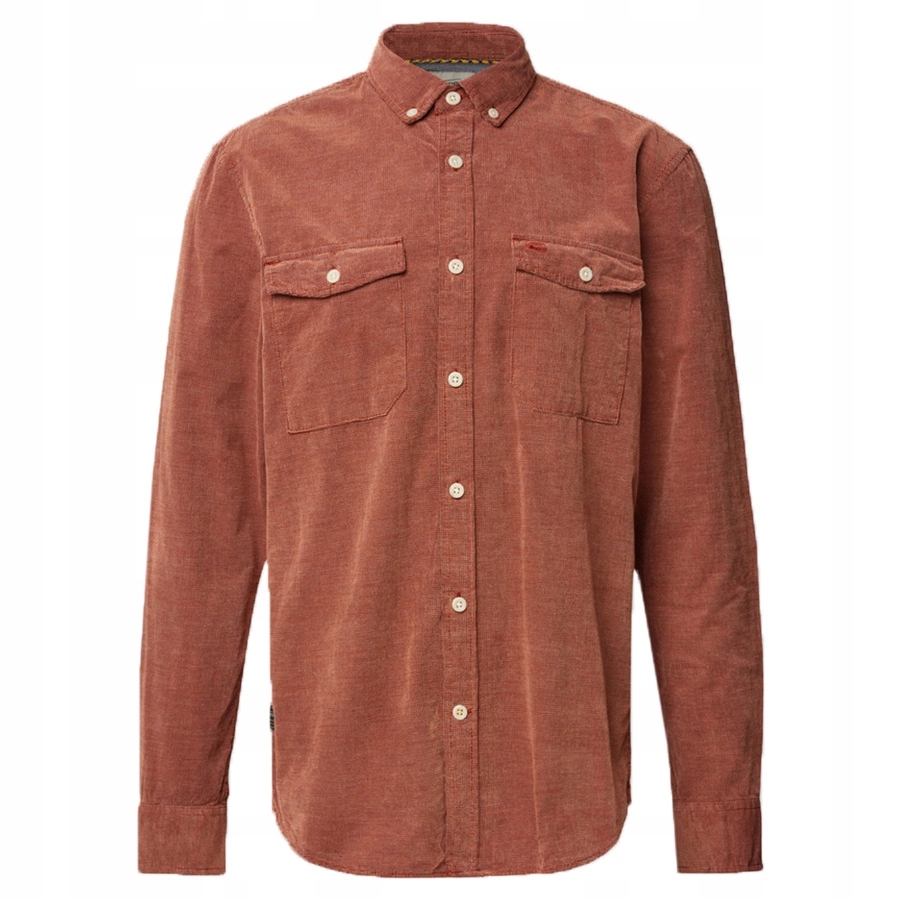 Pánská košile Camel Active 4091414S41 Tmavě červená