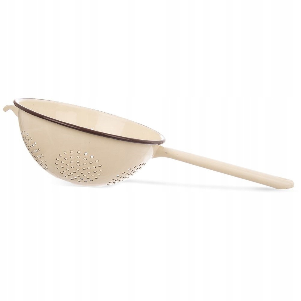 Cedník kuchyňský smaltovaný hnědý Brown 22 cm
