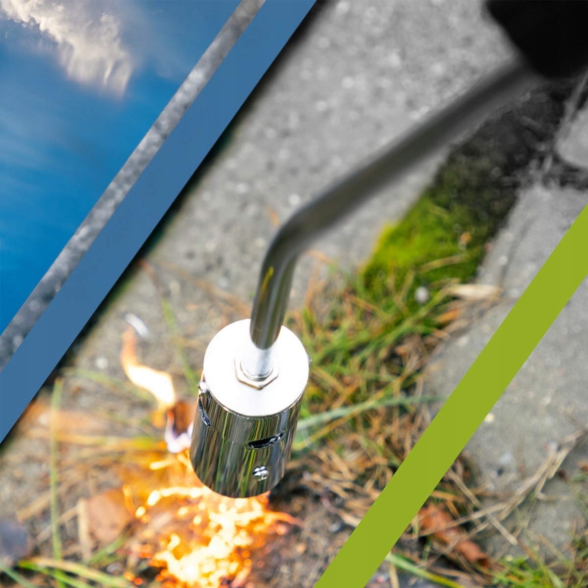 PALNIK GAZOWY WYPALARKA OGRODOWA DO CHWASTÓW DŁUGA Temperatura maksymalna 1300°C