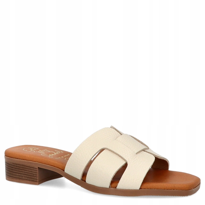 Pohodlné nazouváky Oh! My Sandals 5600 Krémové 41