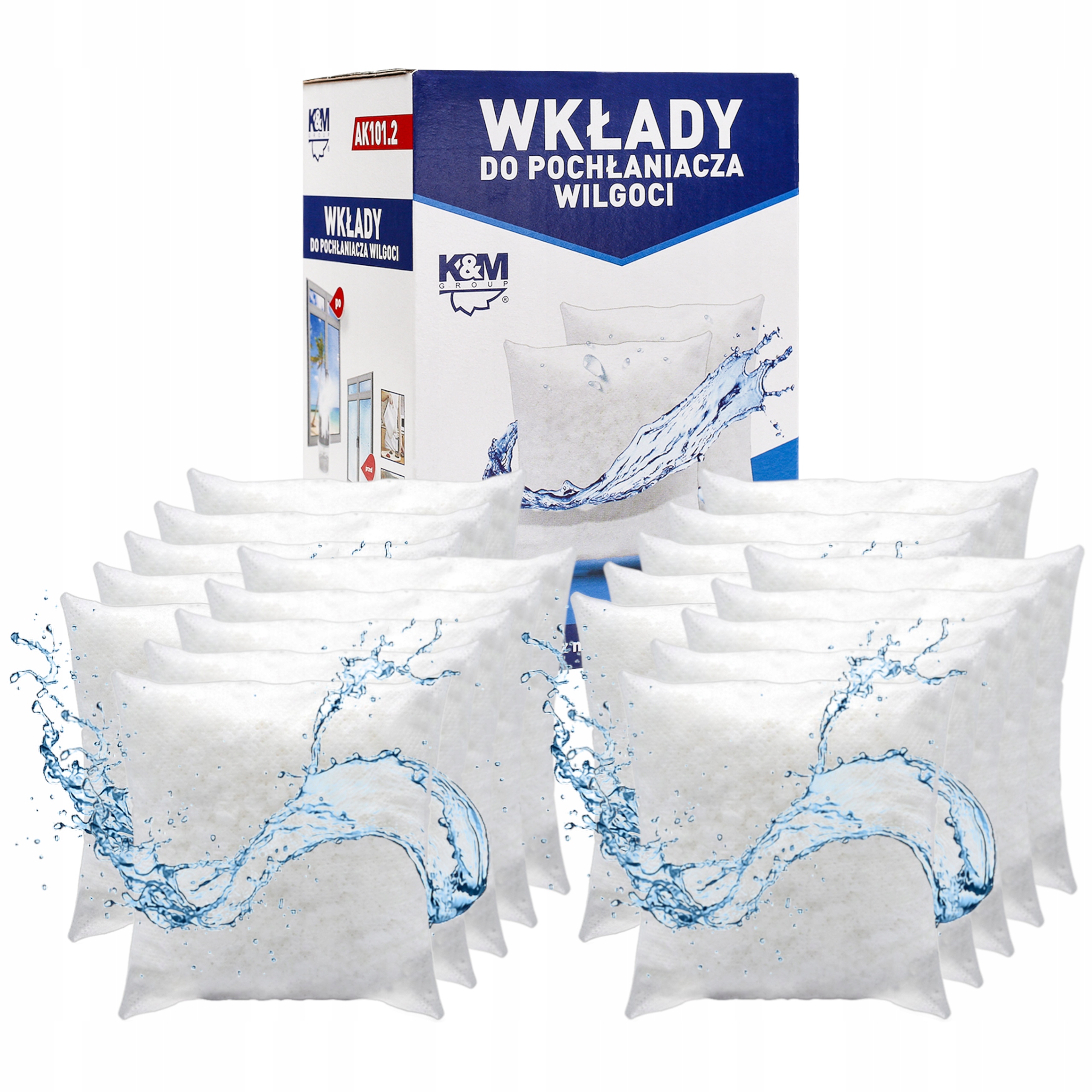 20 x univerzální náplň do pohlcovače vlhkosti K&m AK101.2 280 g