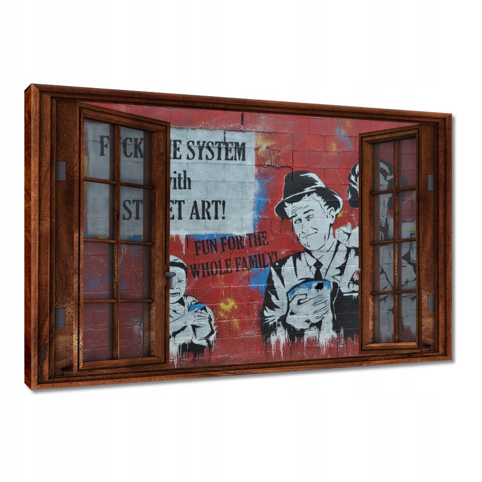 

Obrazy 120x80 Fuck the System Grafiti