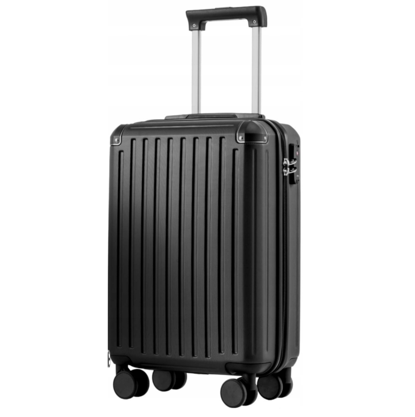 Walizka Coolife kabinowa czarny 55x35x20cm 4 koła zamek Tsa