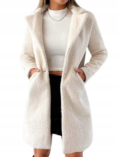 Shein Dámský Klasický Kabát Knoflíky 36 Lna