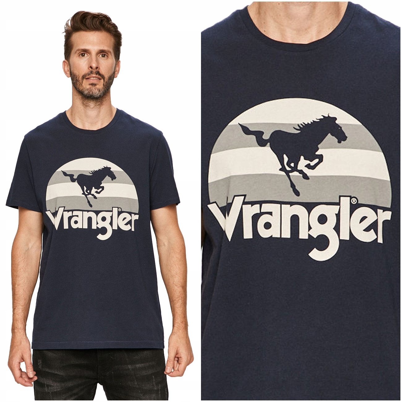 

Wrangler Ss Męska Koszulka T-shirt Nadruk L