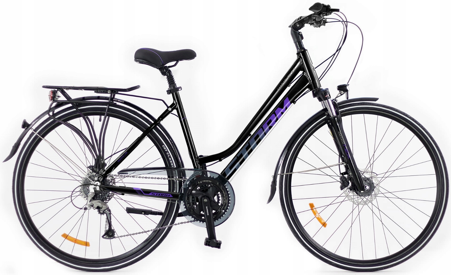 Rower Trekkingowy Storm Marathon 9.0 Lady 19 28 czarny fiolet 2026