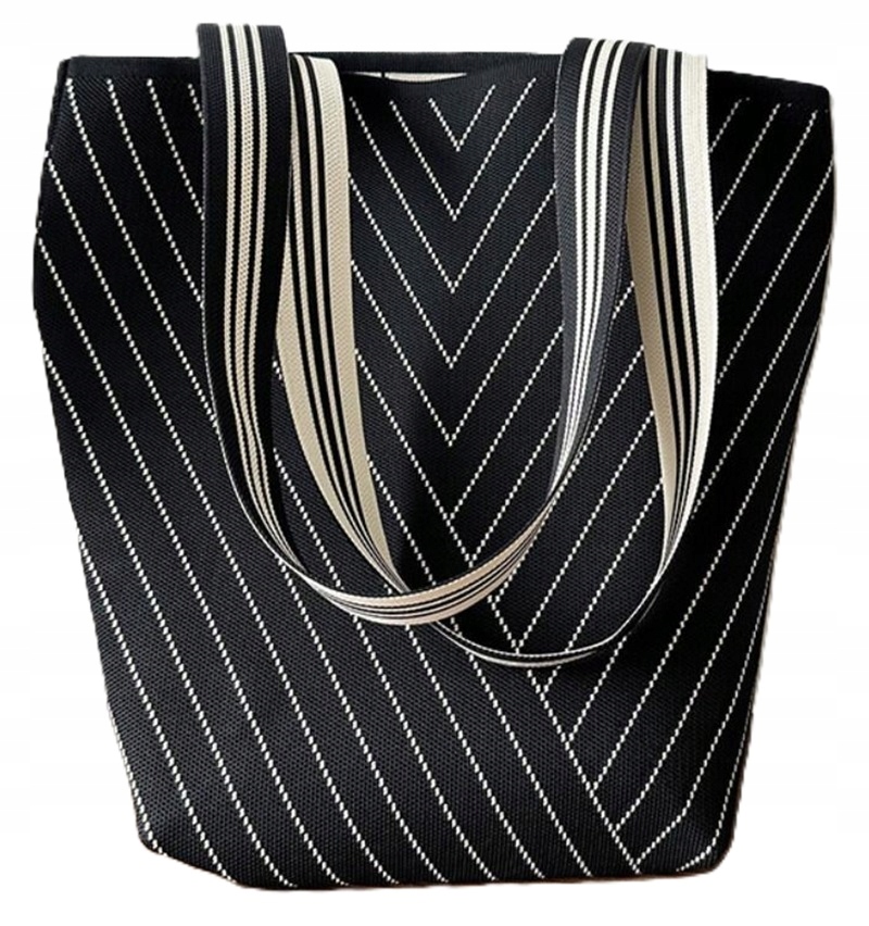 TORBA DAMSKA MŁODZIEŻOWA NA RAMIĘ WZORZYSTA NIETYPOWA MOCNA TKANA